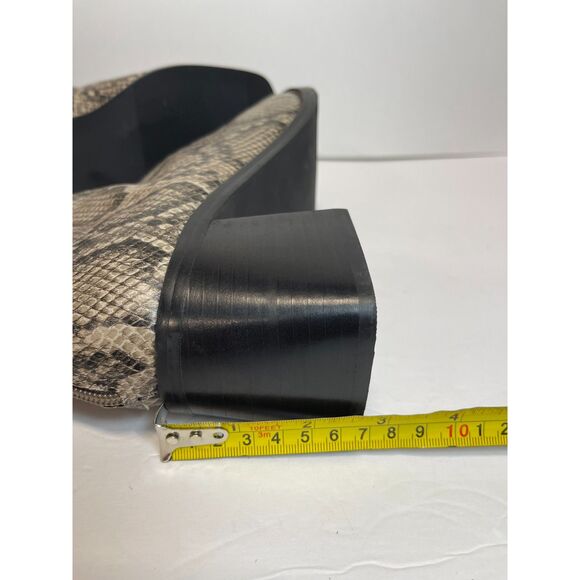 NWOT Open Edit Snakeskin Print Ankle Boots Size: 9.5M - Picture 5 of 7